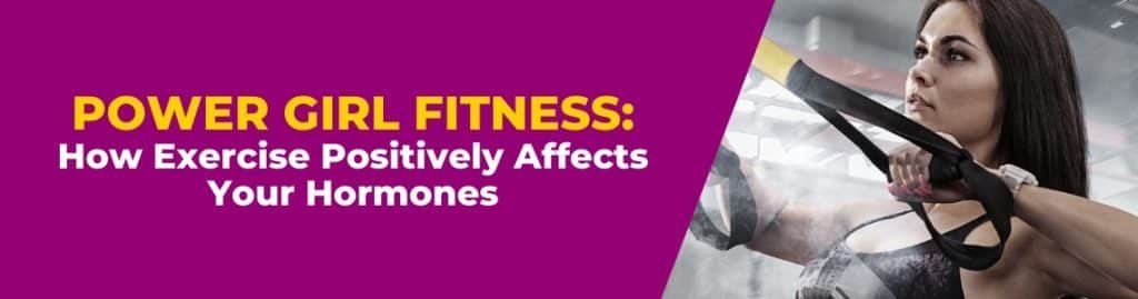 Illustration of hormone balance improvement through Power Girl Fitness exercises.