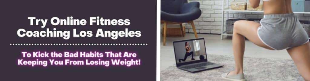 Image showcasing online fitness coaching in Los Angeles designed to help individuals overcome weight loss obstacles.